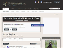 Tablet Screenshot of njwoodsandwater.com
